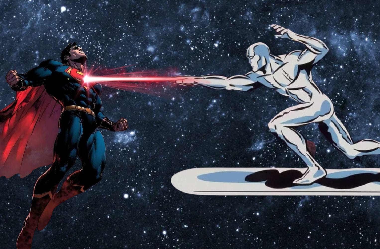 Superman Vs Silver Surfer